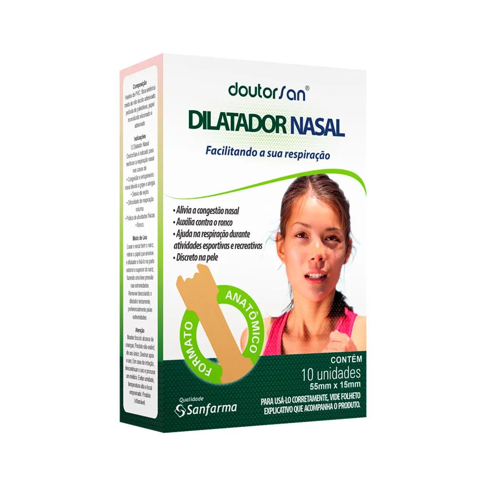 Dilatador Nasal Doutor San Com 10 Tamanho M