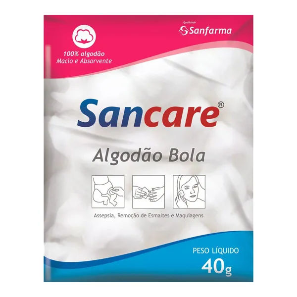 Algodão Sancare em Bolas 40g