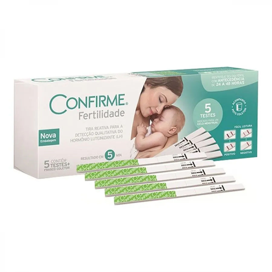 Teste Fertilidade Confirme 5 Tiras Analíticas
