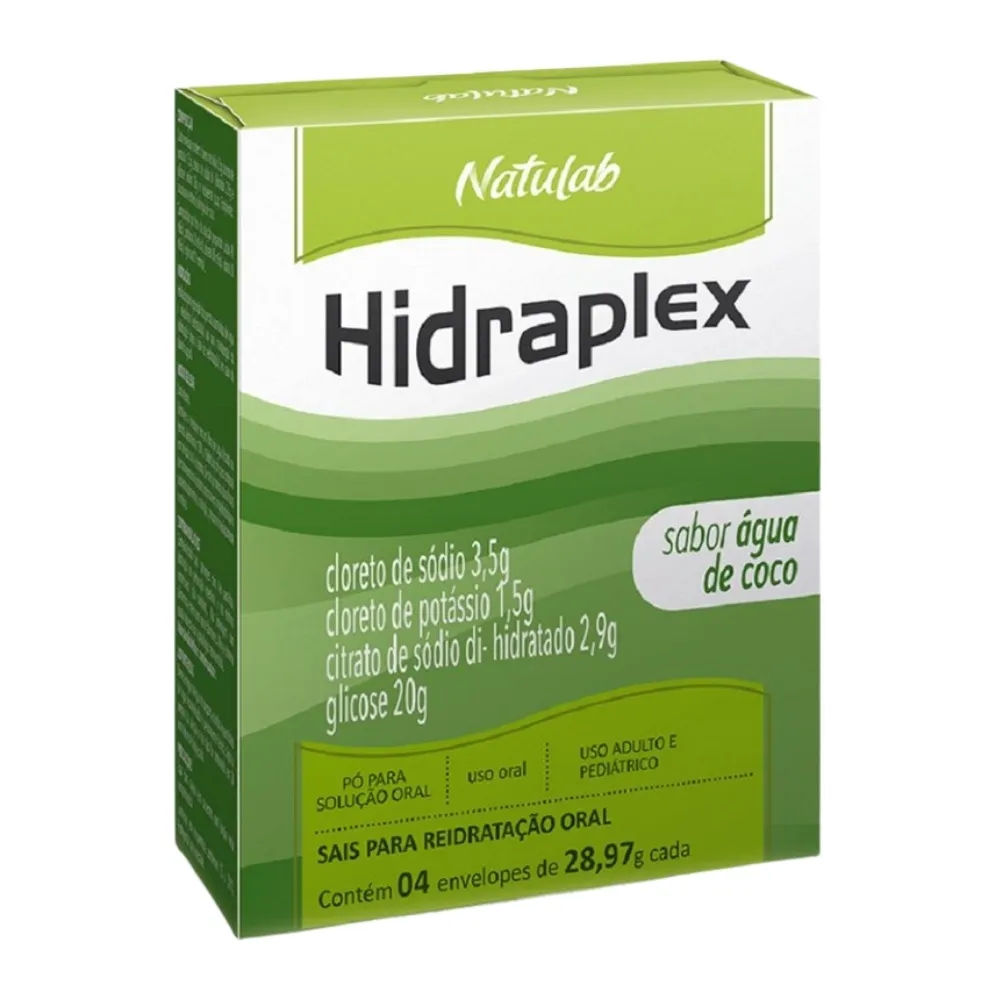 Hidraplex Pó 4 Envelopes Água de Coco Natulab