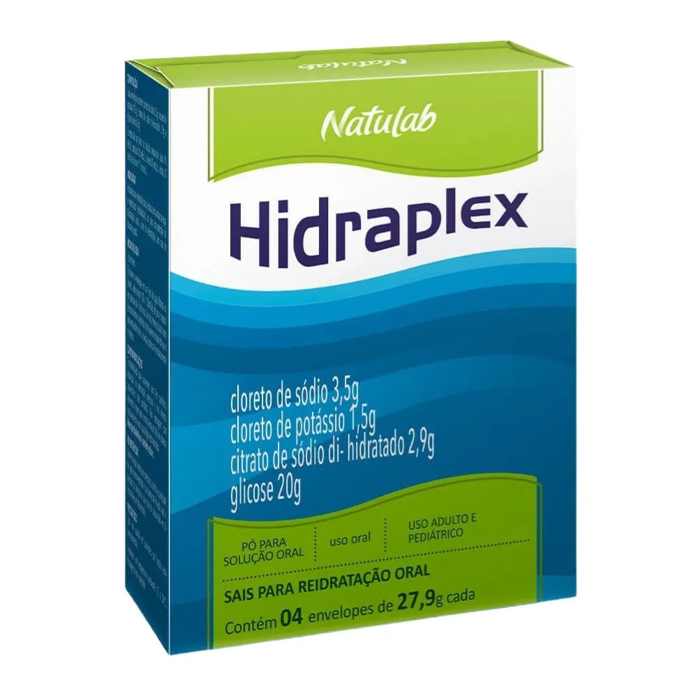 Hidraplex Pó 4 Envelopes Sabor Natural Natulab