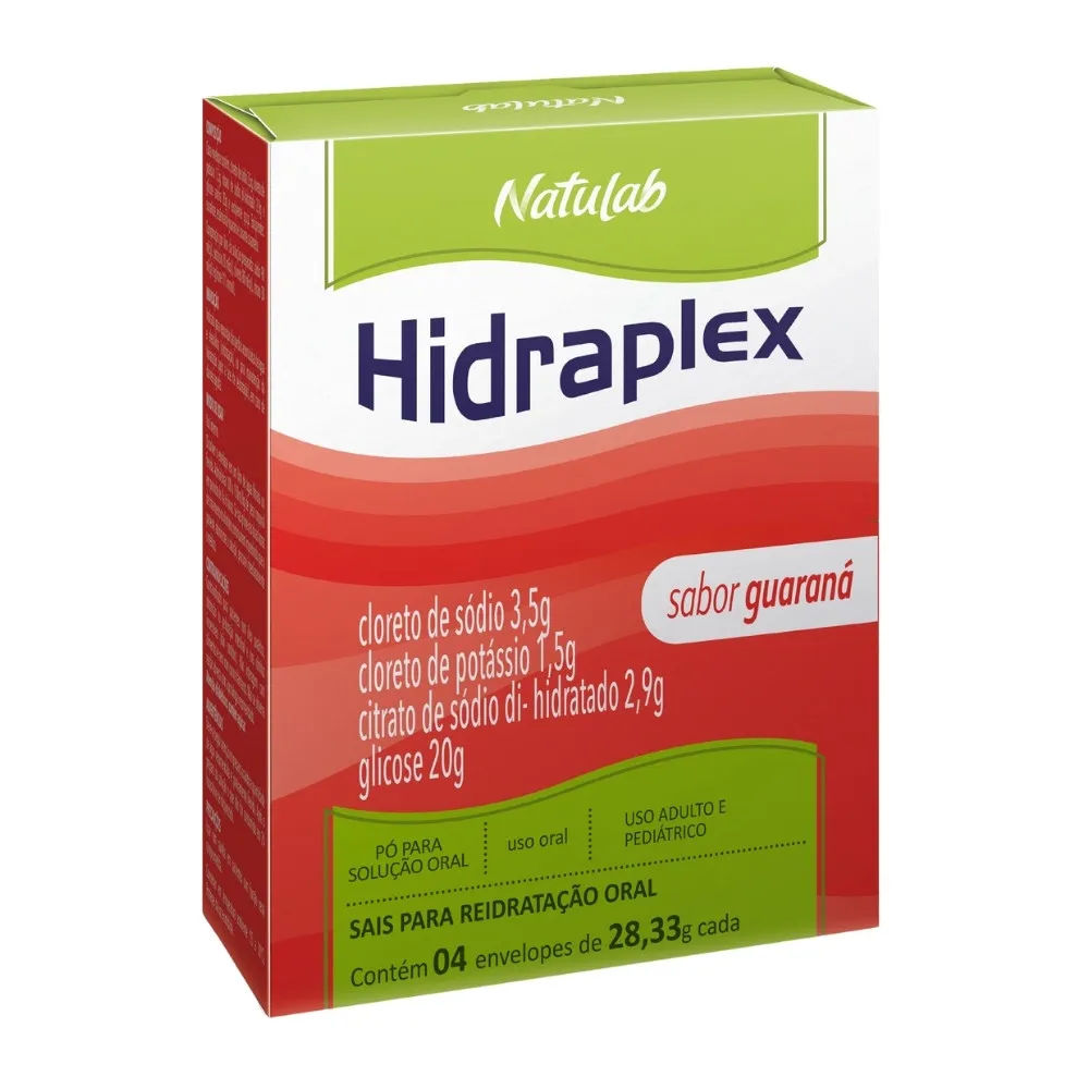 Hidraplex Pó 4 Envelopes Sabor Guaraná Natulab