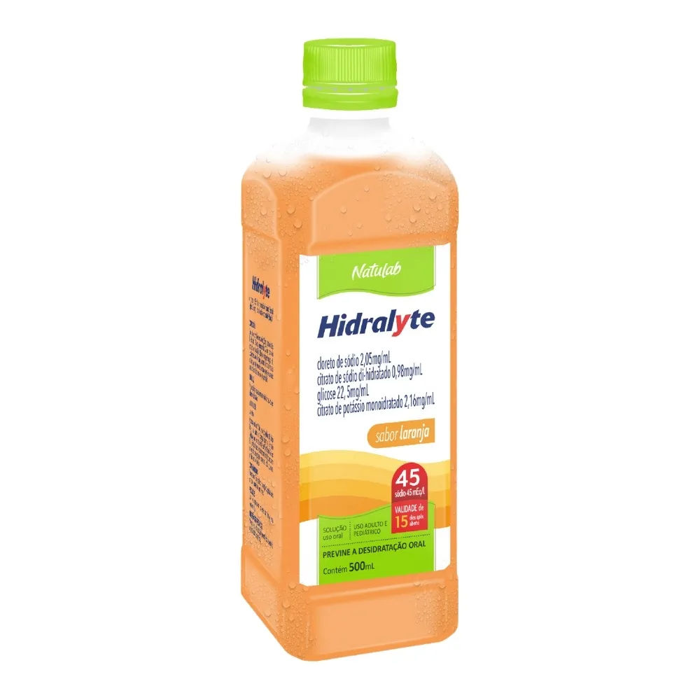 Hidralyte 500ml Sabor Laranja Natulab