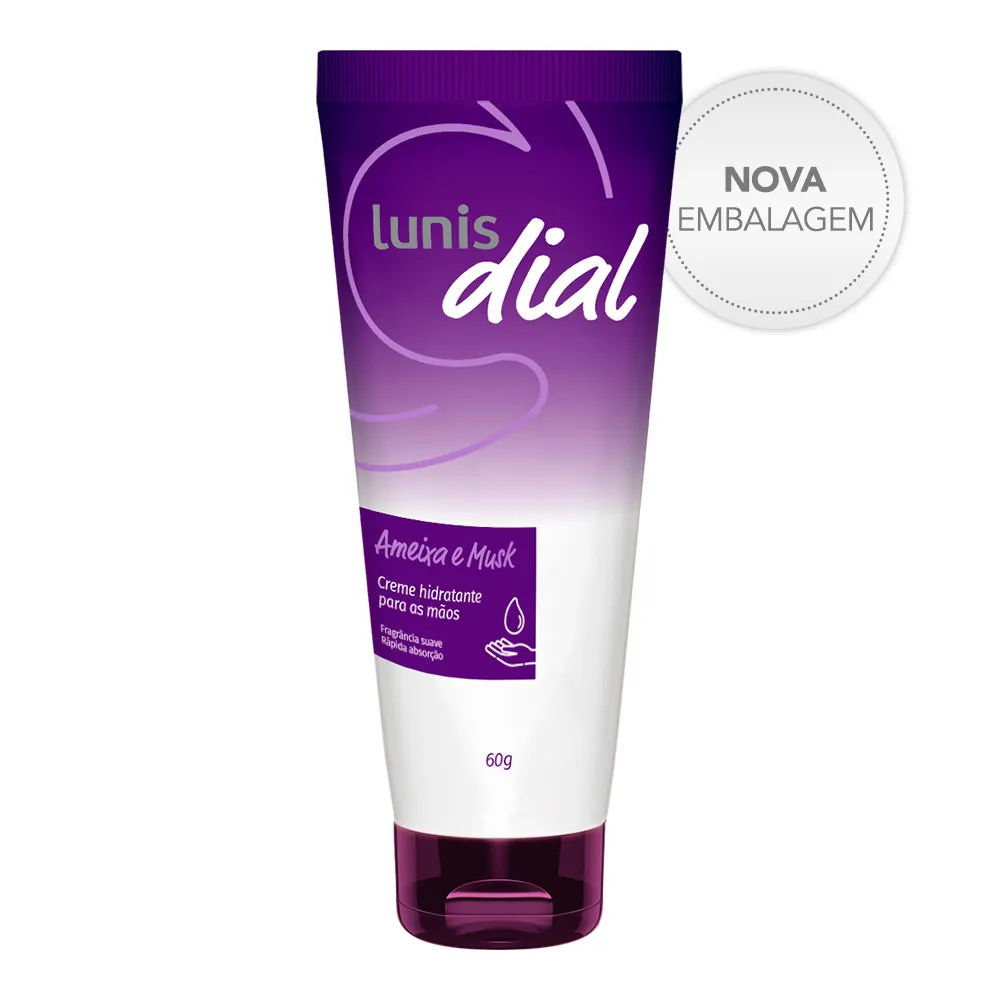 Creme Para Mãos Lunis Dial Ameixa E Musk 60g
