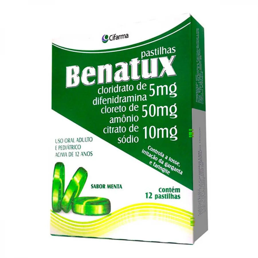 Benatux Cifarma Pastilhas Sabor Menta 12 Unidades