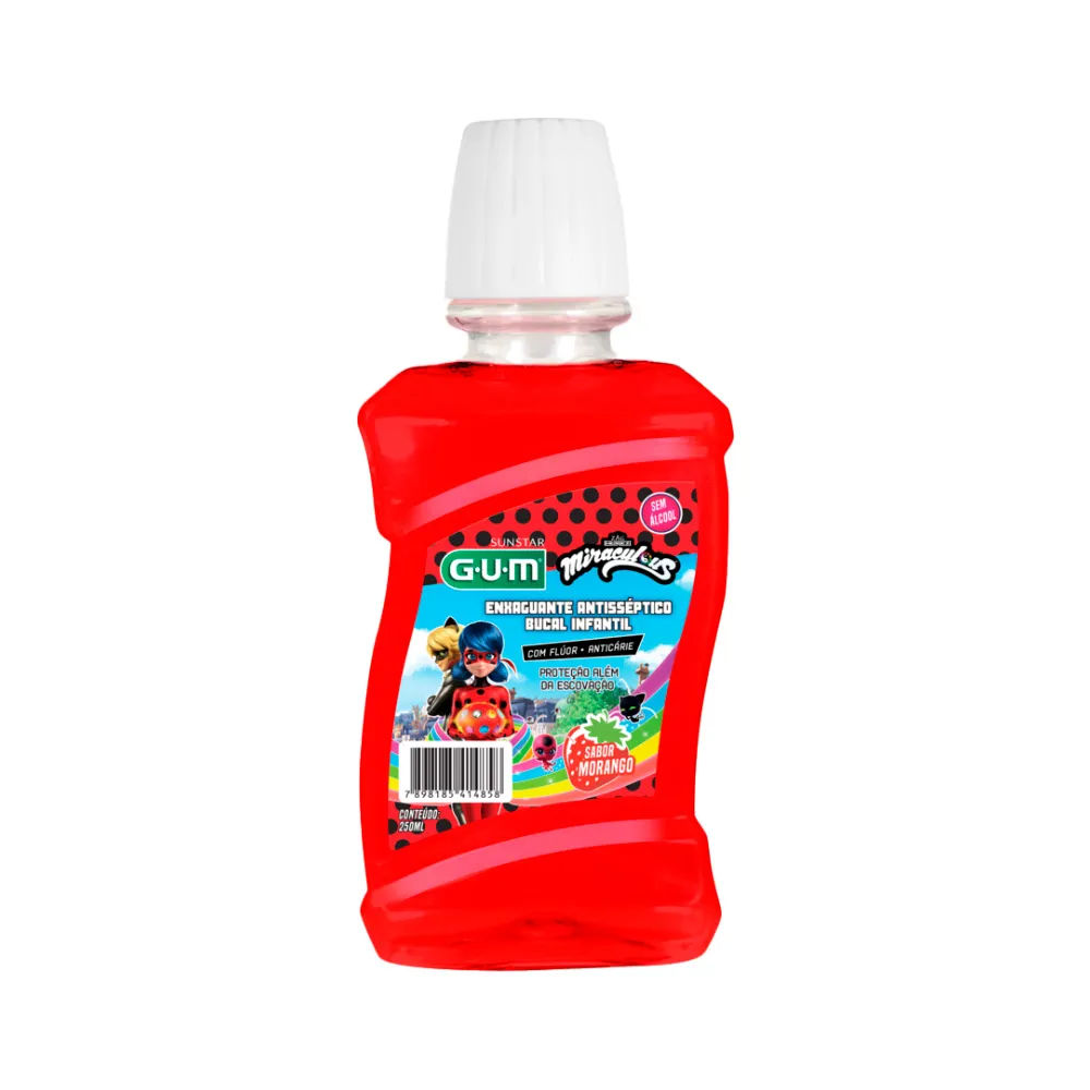 Enxaguante Gum Miraculous 250ml Morango