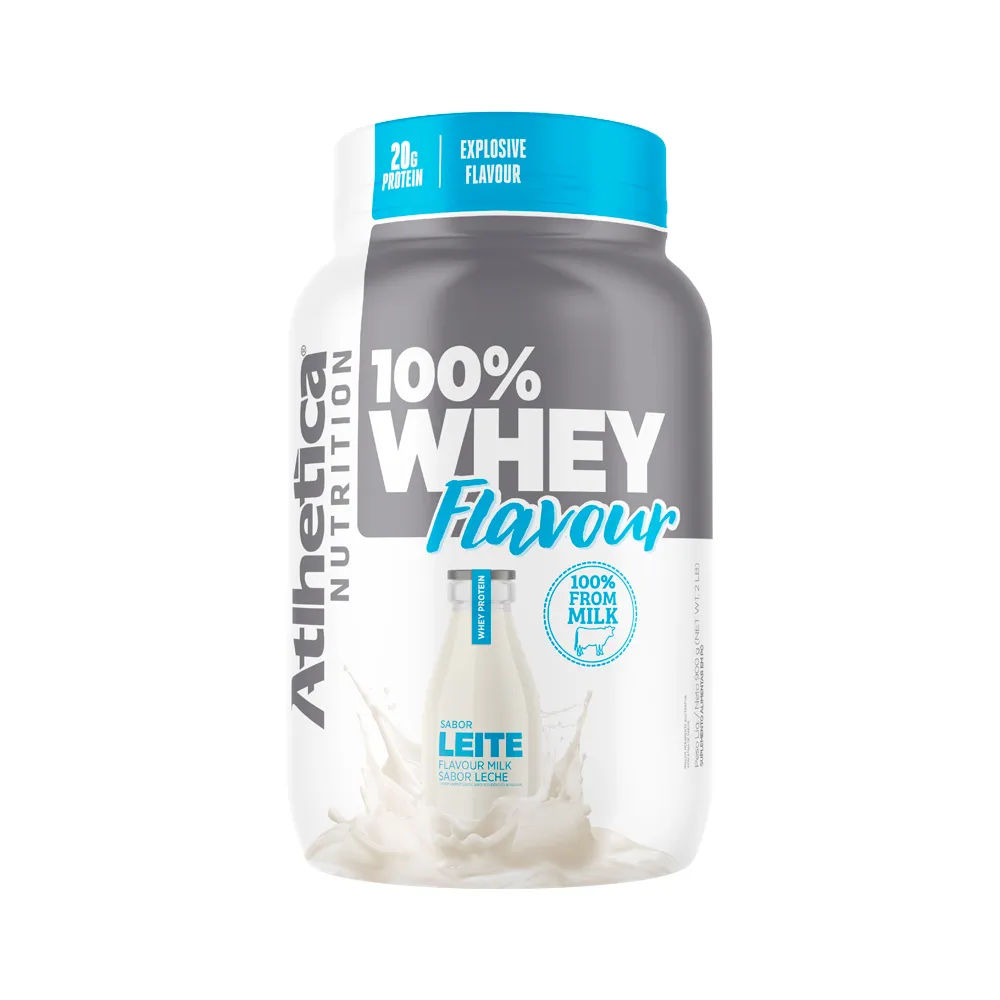 Suplemento Atlhetica 100% Whey Flavour 900gr Leite