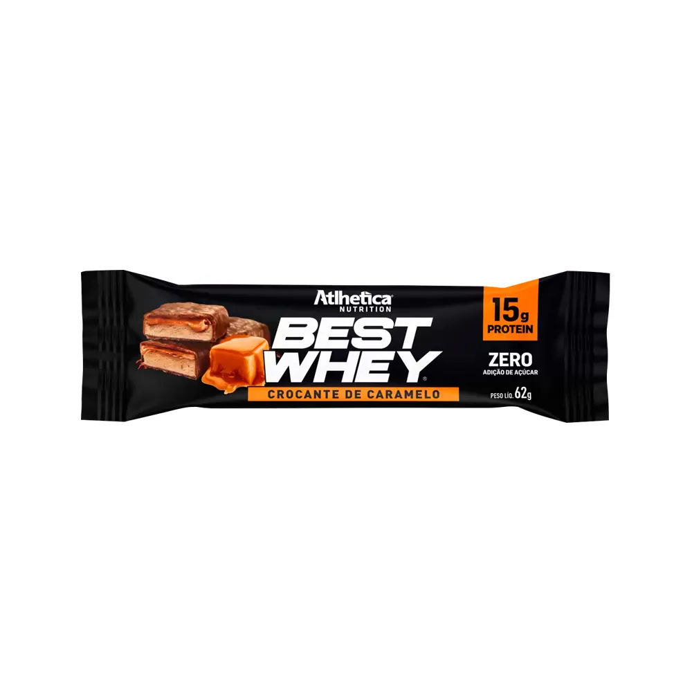 Barra De Proteina Best Whey Crocante De Caramelo 62g