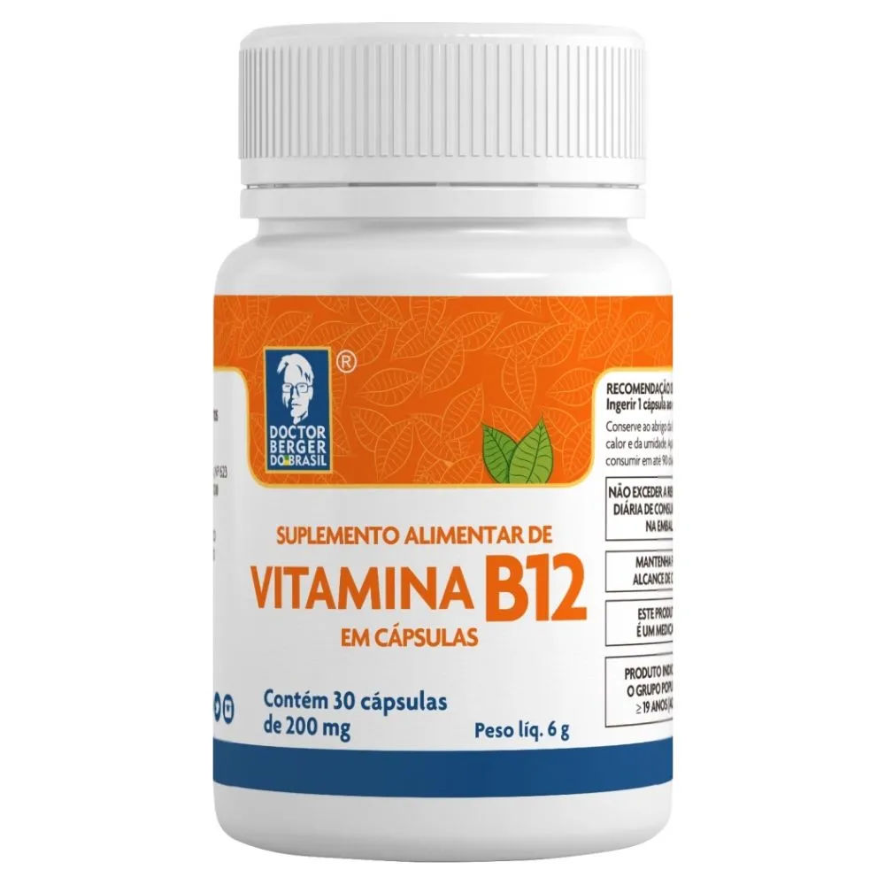 Vitamina B12 200mg Com 30 Capsulas