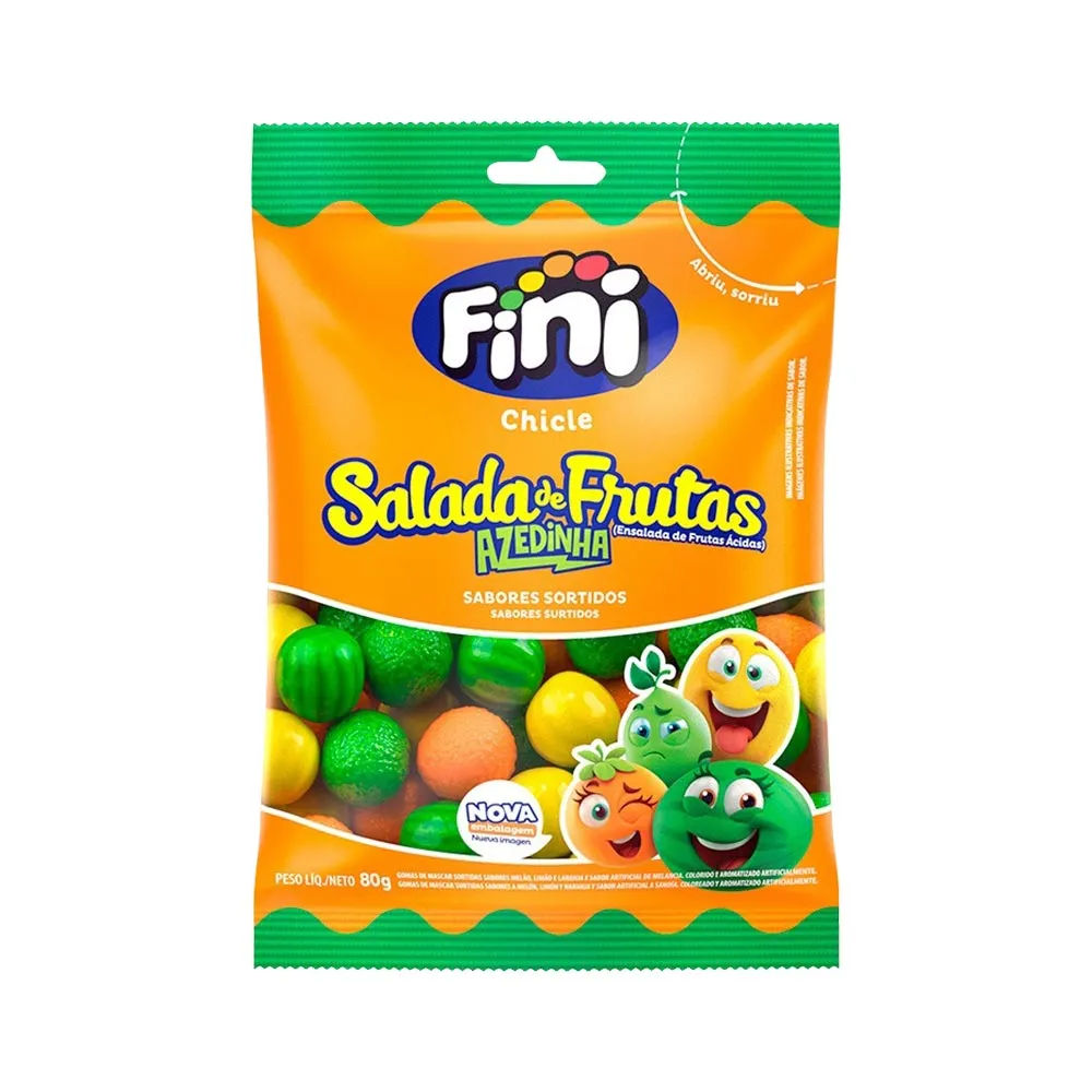Fini Chicle 80g Salada De Frutas Azedinha