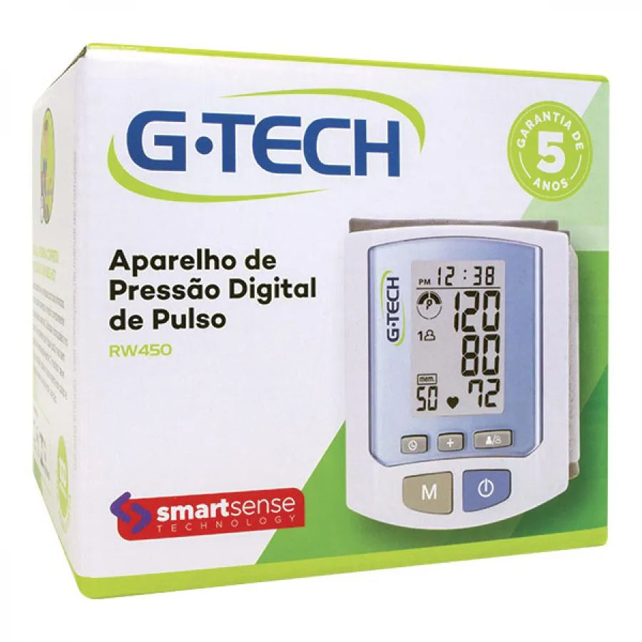 Aparelho Pressao G-tech Digital De Pulso Rw450