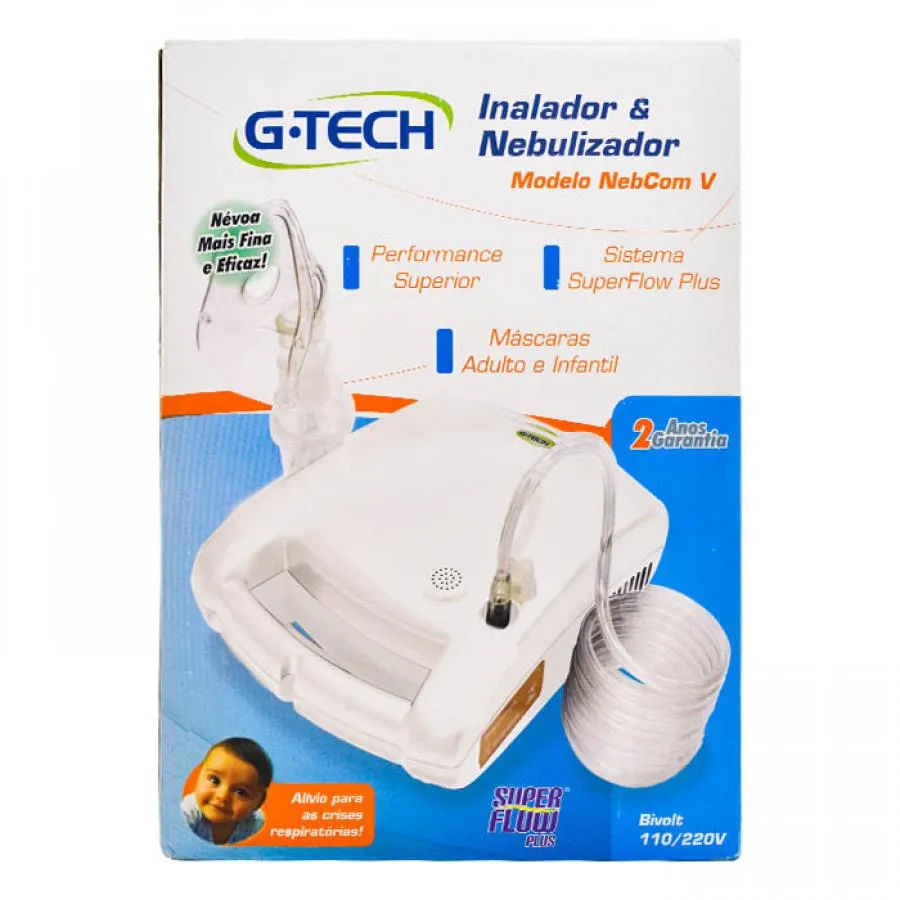 Nebulizador G-tech Nebcom V Branco