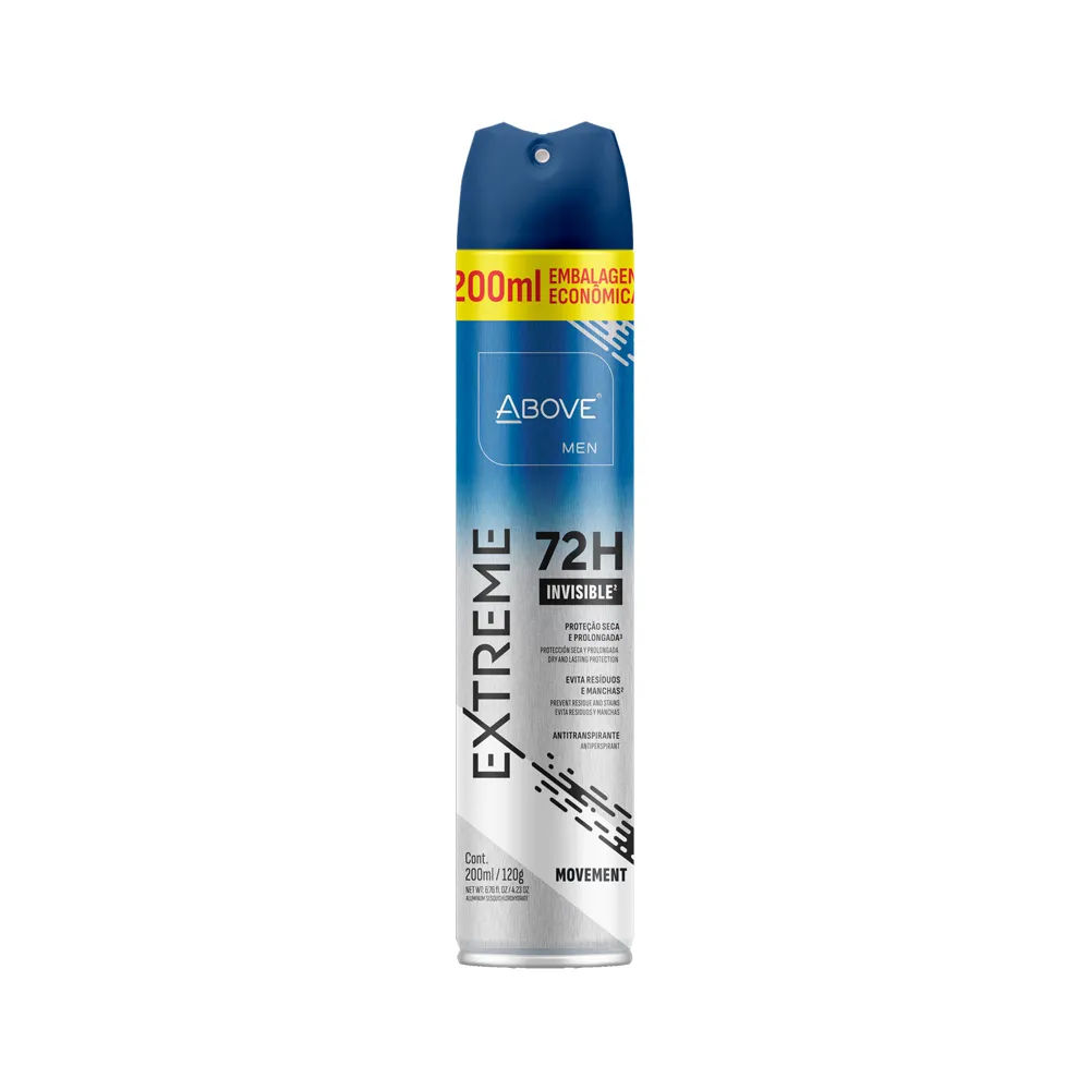 Desodorante Above Masculino Extreme 200ml Aerosol Movement