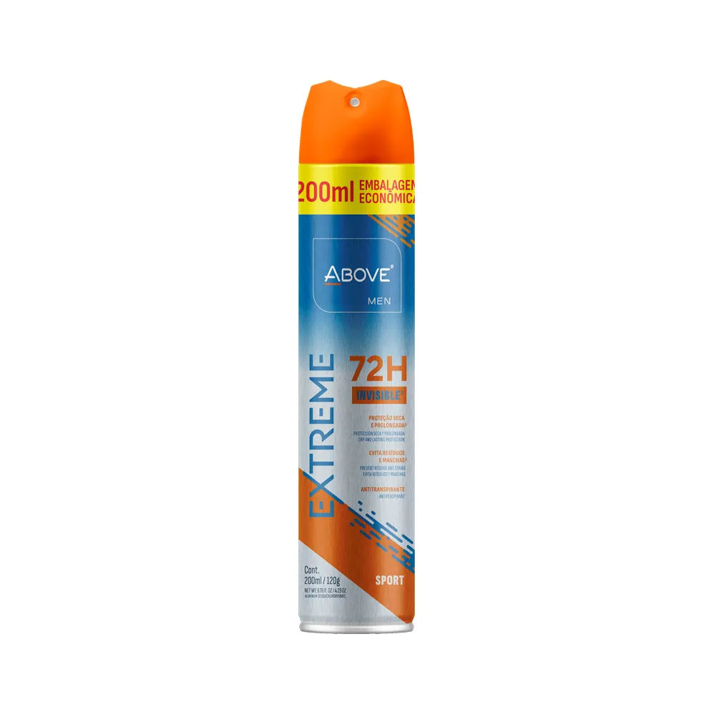 Desodorante Above Masculino Extreme 200ml Aerosol Sport