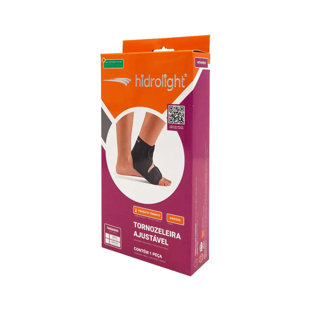Tornozeleira Neoprene Hidrolight Ajustável M 1 Unidade