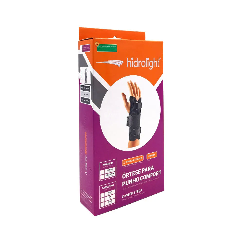 Órtese para Punho Comfort Esquerda Tamanho G/GG