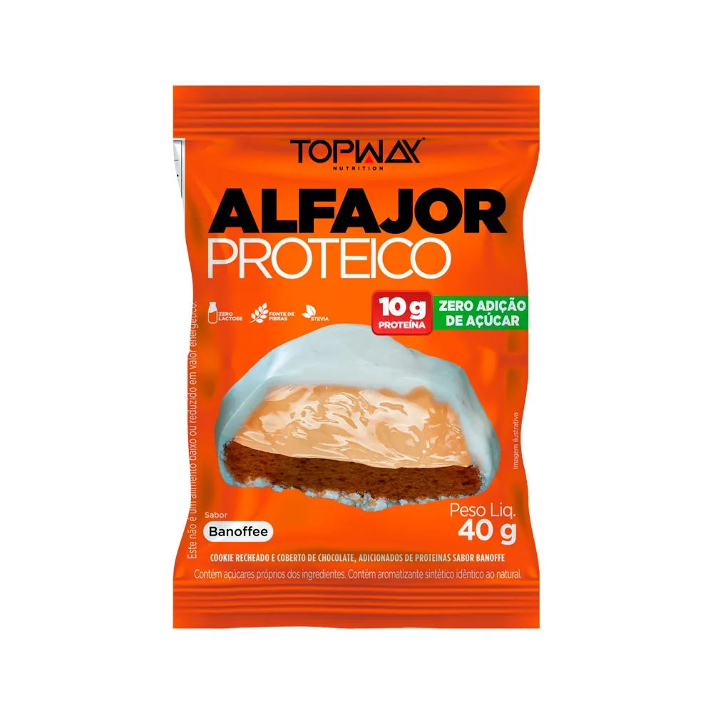 Alfajor Proteico Topway 40gr Banoffee