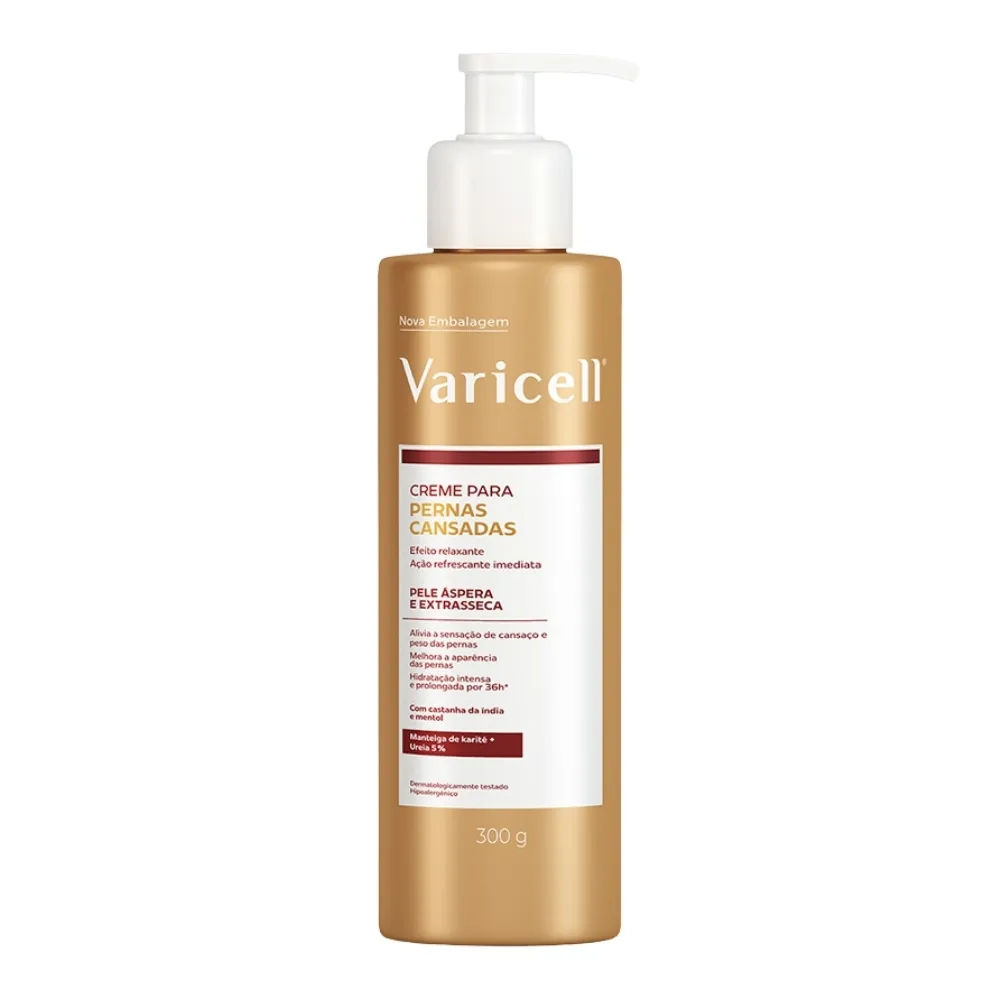 Varicell Creme Pele Extrasseca 300g - Creme Para Pernas Cansadas