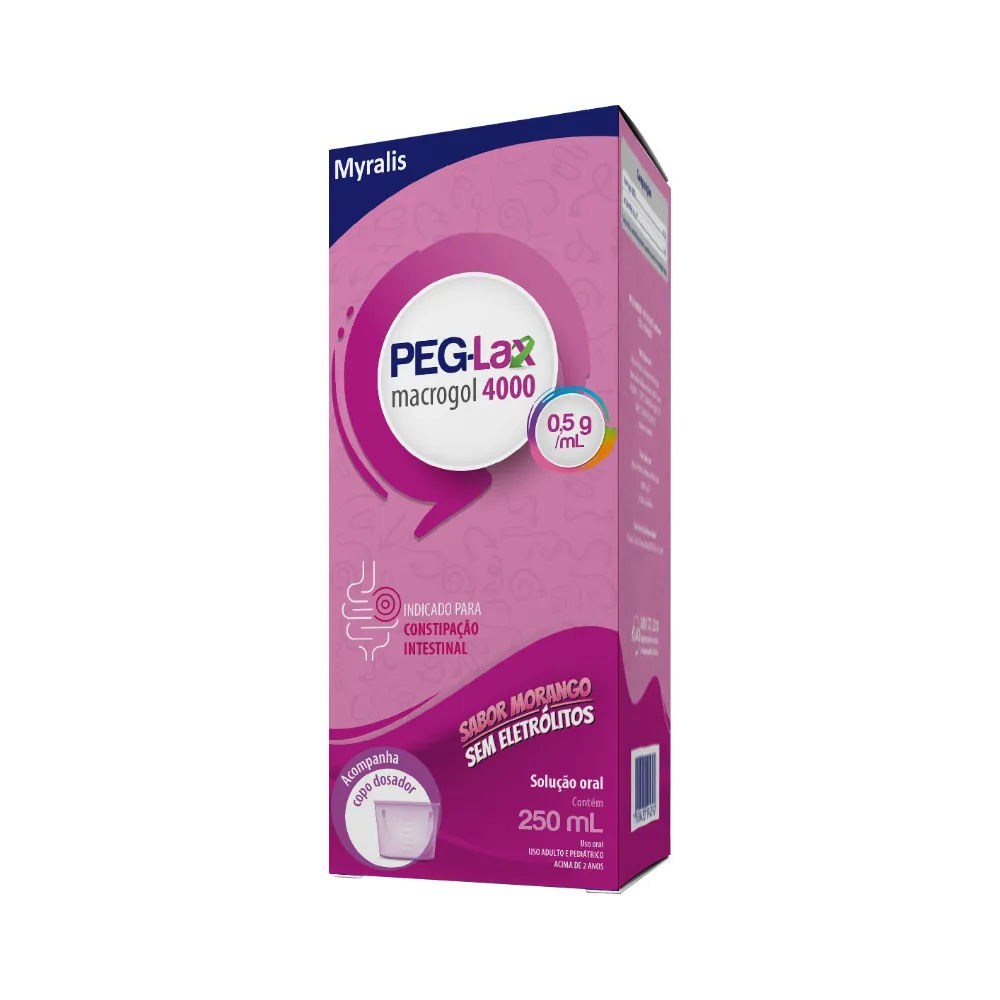 Peg-Lax 250ml Morango Myralis