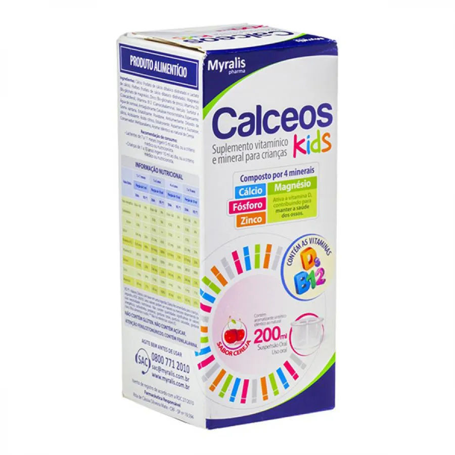 Calceos Kids Solução 200ml Myralis