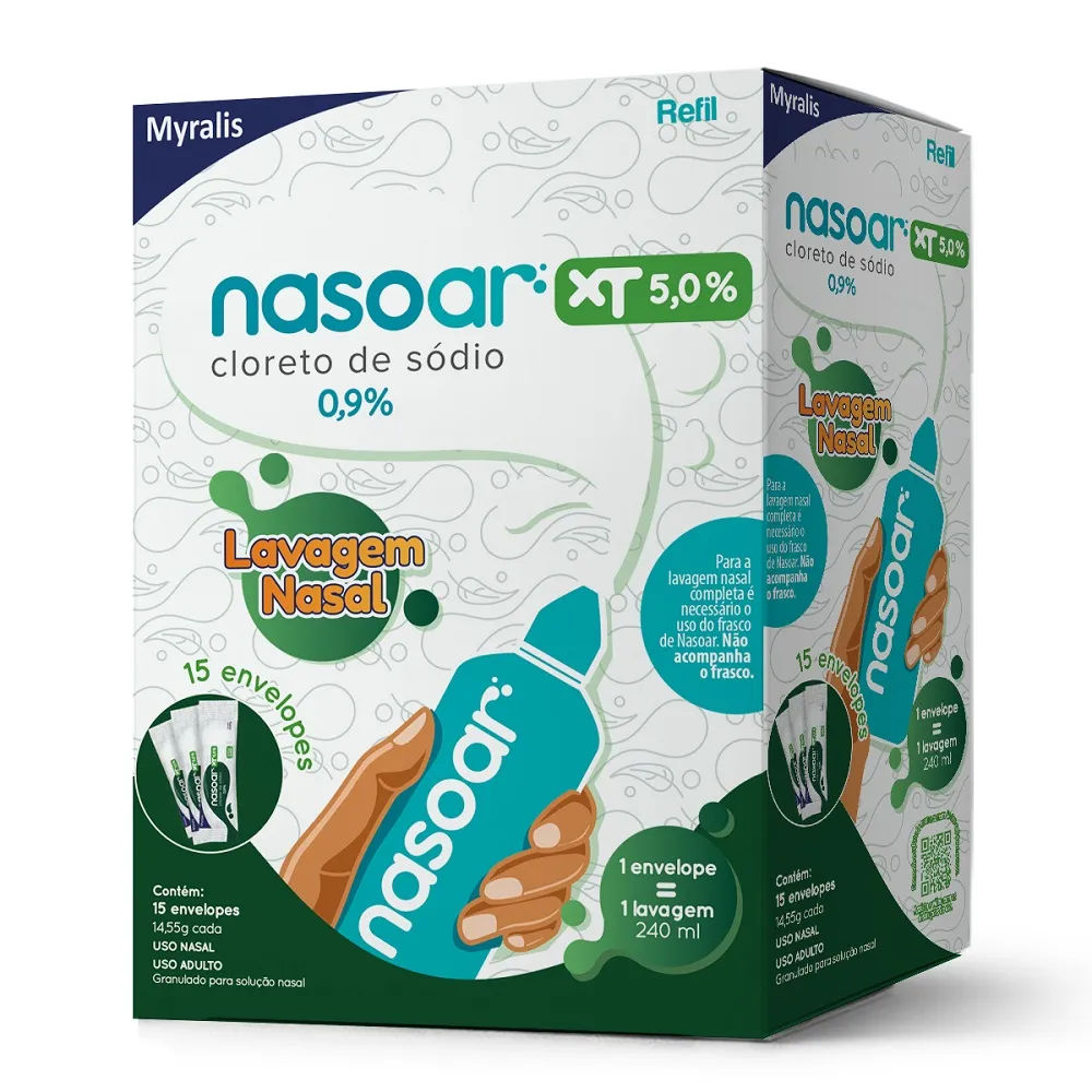 Nasoar XT 5% 15 Envases Refil Myralis