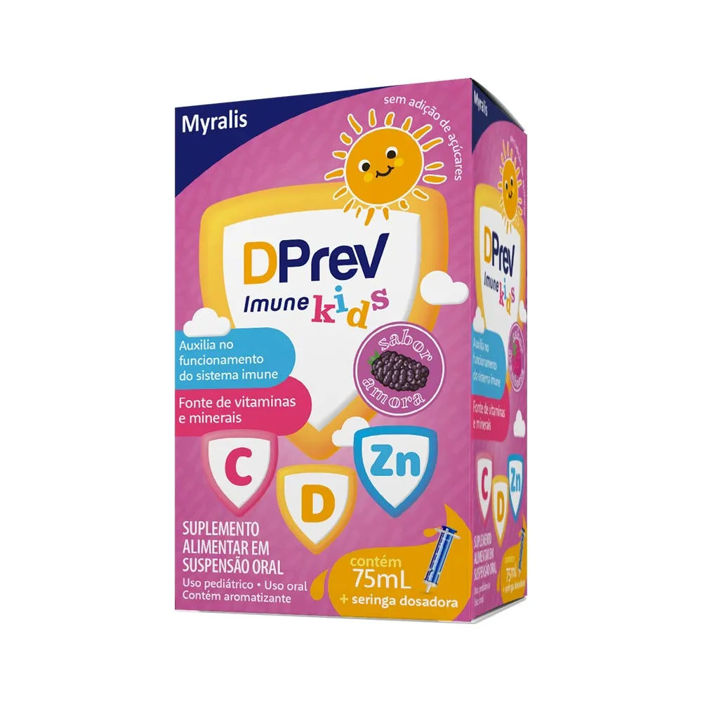 Dprev Imune Kids Colecalciferol 75ml Solução Infantil Myralis