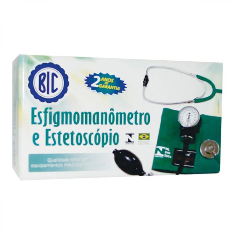 Aparelho Pressao Bic Com Estetoscopio