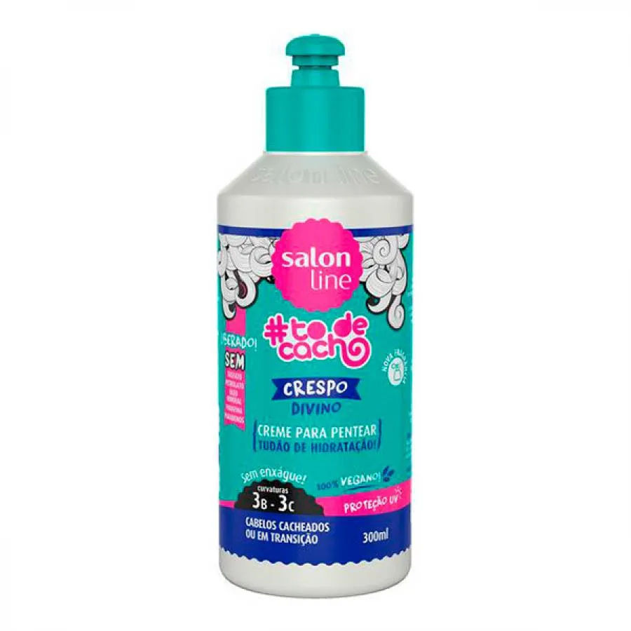Creme Para Pentear Salon Line To De Cacho Crespo Divino 300ml