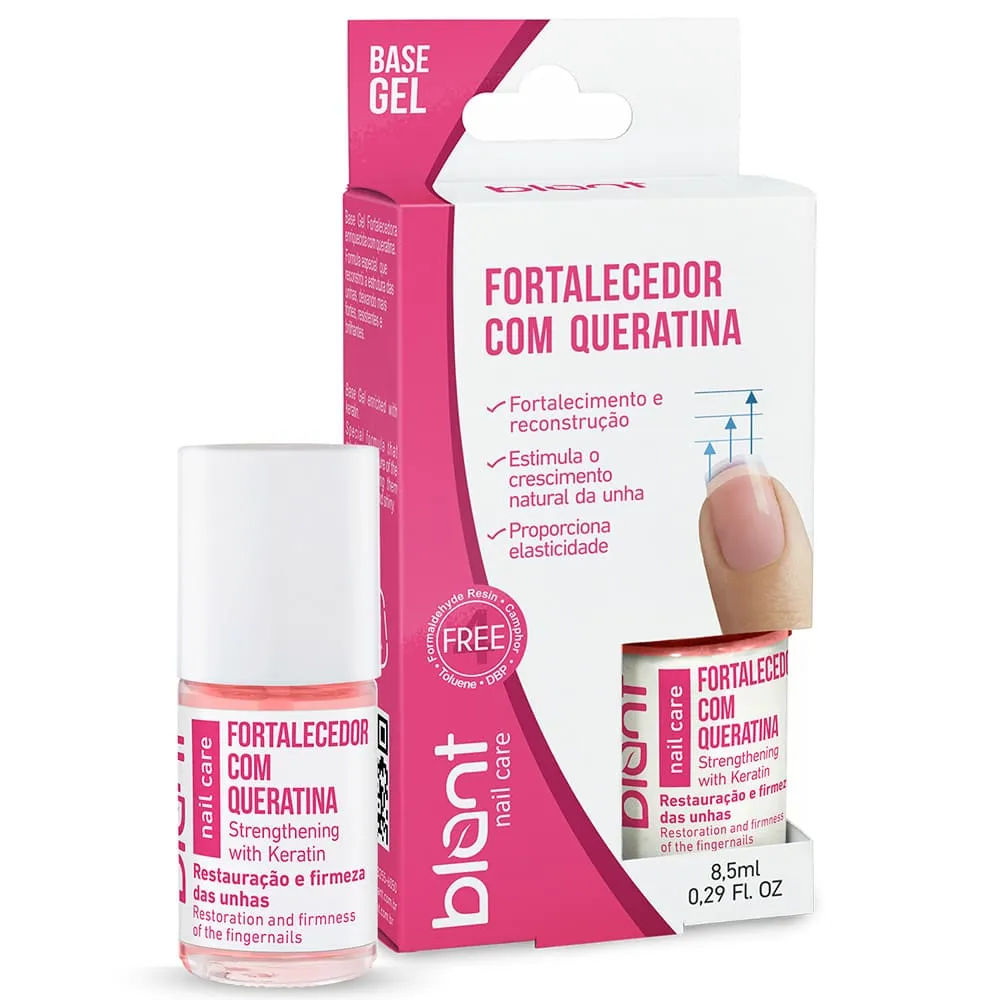Esmalte Blant Base Fortalecedor com Queratina 4 Free