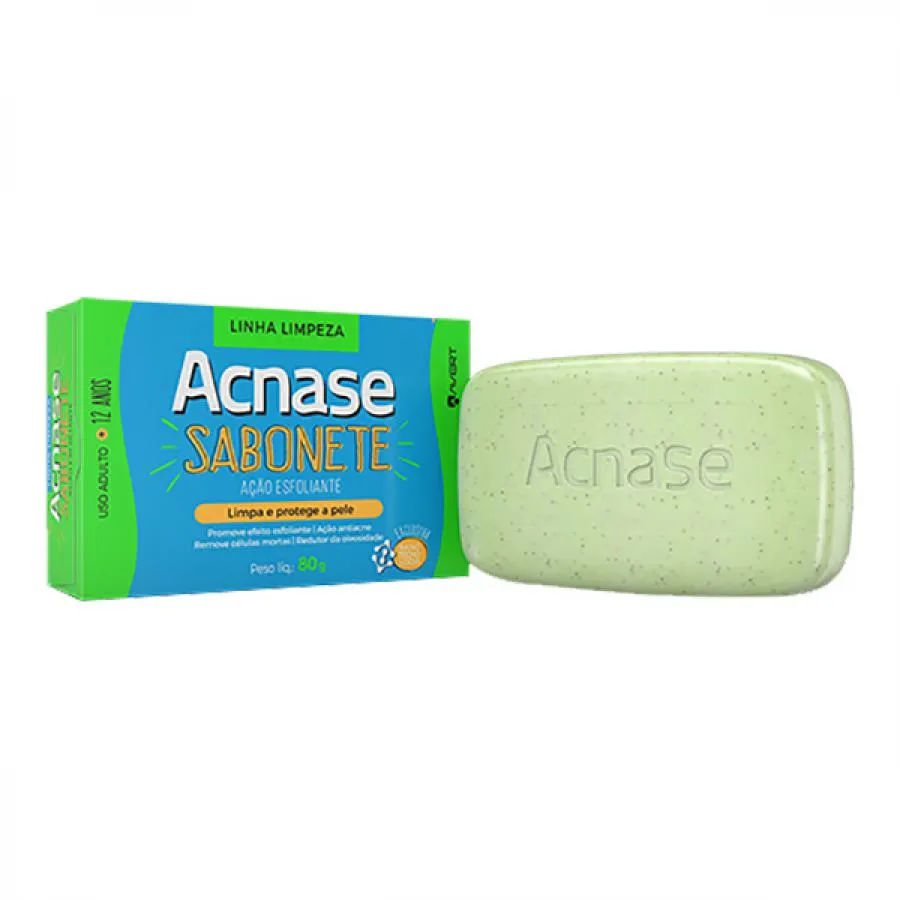 Sabonete Facial Esfoliante Acnase com 80g