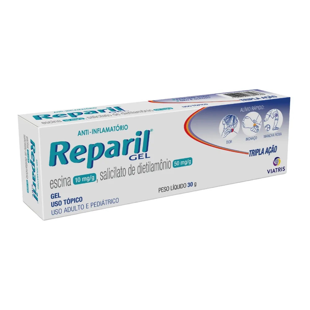 Reparil Gel Escina + Salicilato De Dietilamônio 30g
