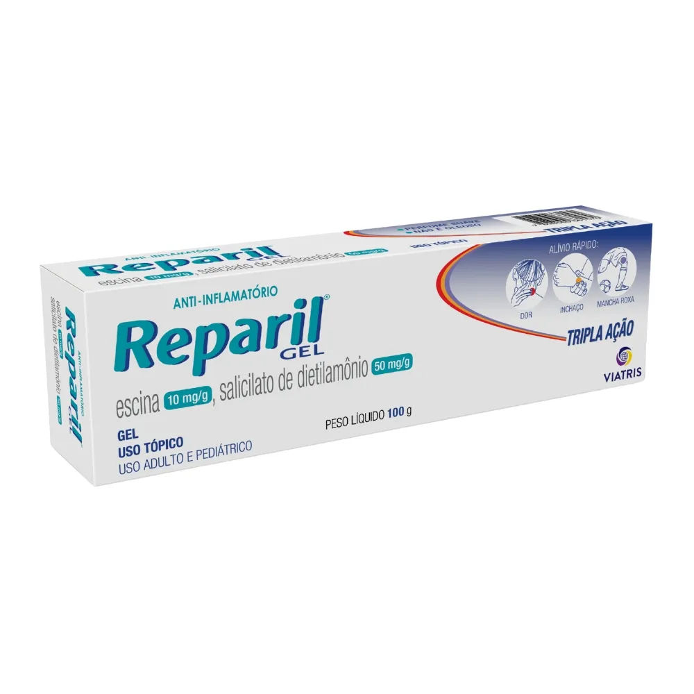 Reparil Gel Escina + Salicilato De Dietilamônio 100g