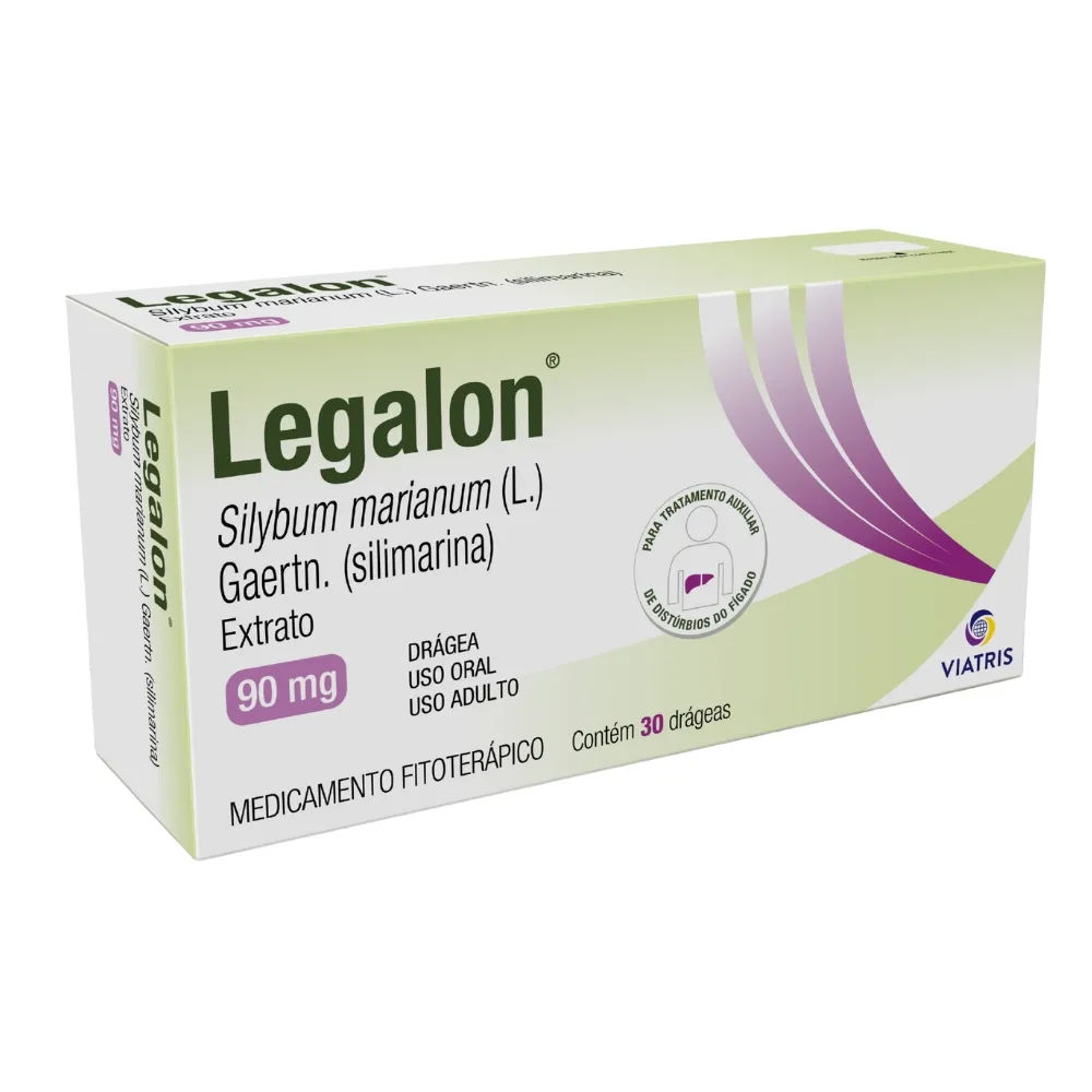 Legalon Silimarina 90mg 30 Drágeas