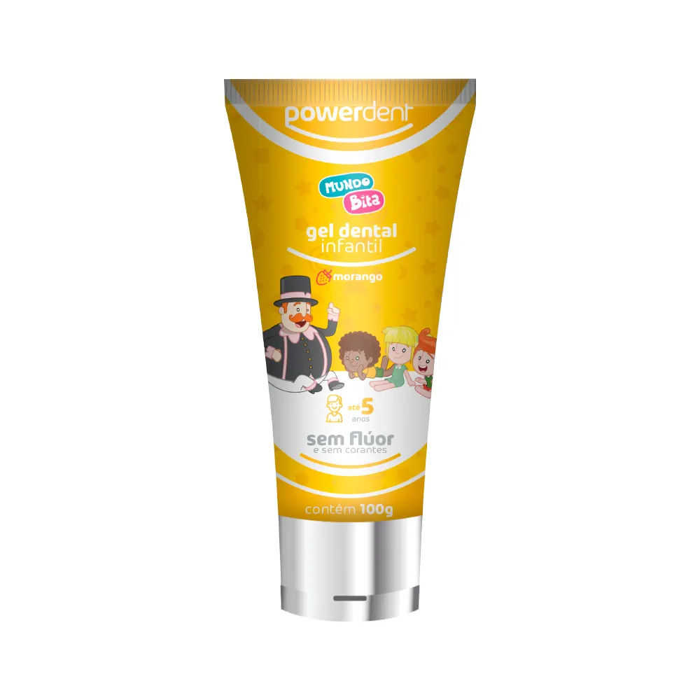 Gel Dental Mundo Bita  Powerdent 100g