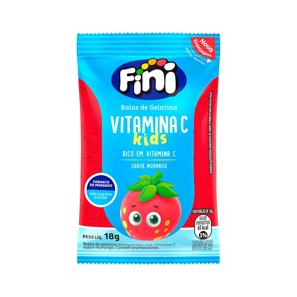 Fini Vitamina C Kids Morango 18gr