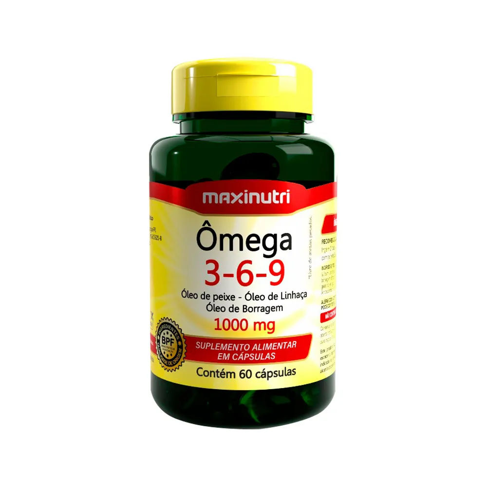 Omega 3-6-9 1000mg Com 60 Capsulas Maxinutri