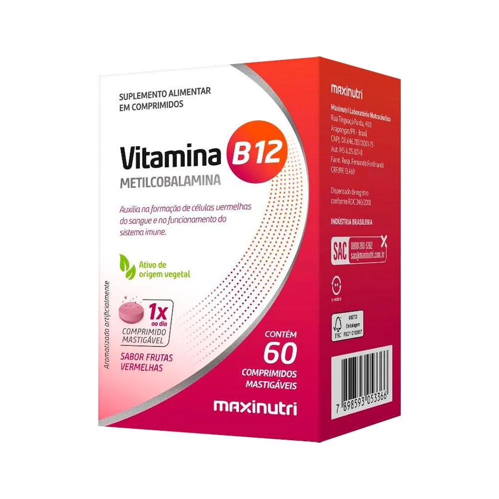Vitamina B12 Maxinutri 60 comprimidos