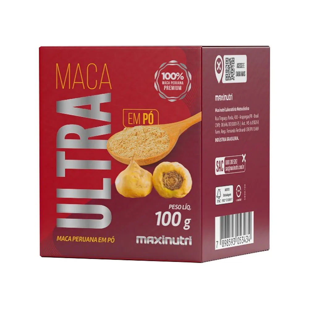 Maca Peruana Ultra Maxinutri Em Po 100gr