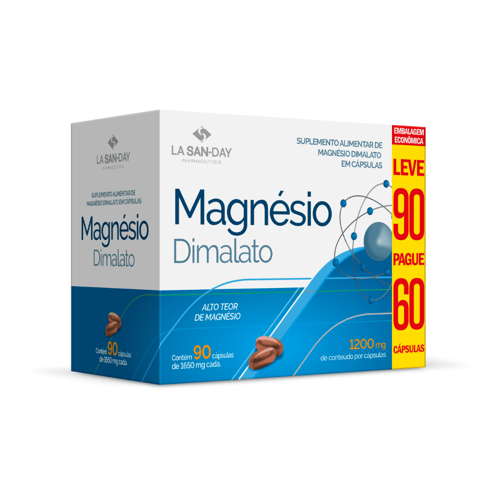 Magnesio Dimalato Lasanday 60 cápsulas
