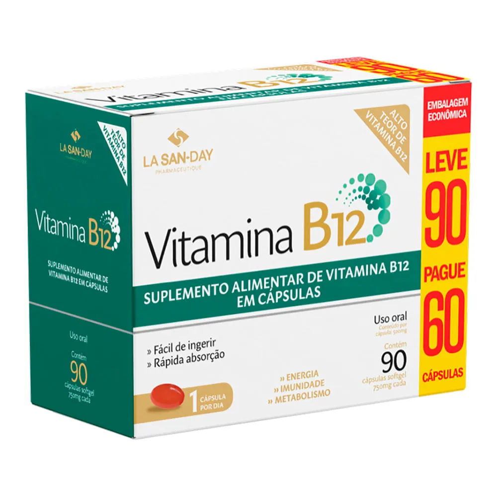 Vitamina B12 Lasanday 60 cápsulas