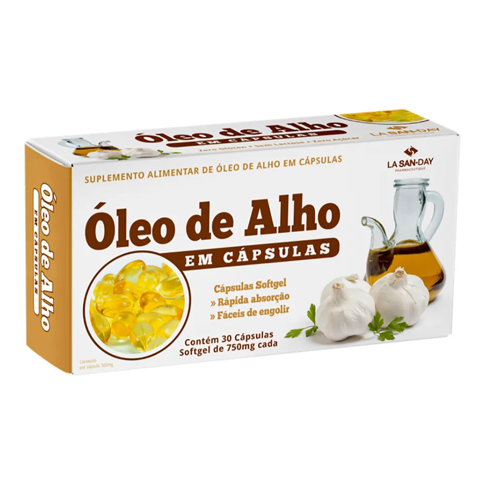 Oleo De Alho Lasanday Com 30 Capsulas 750mg