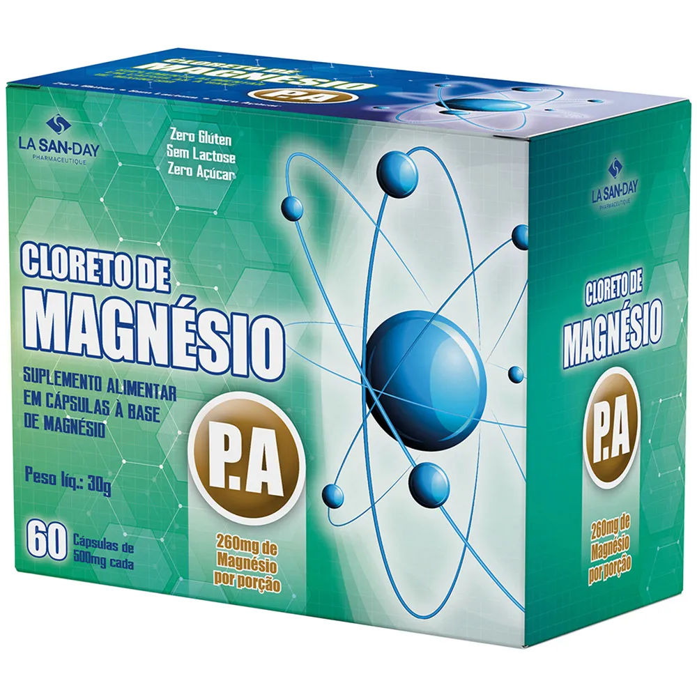 Cloreto De Magnesio Pa Lasanday Com 60 Capsulas