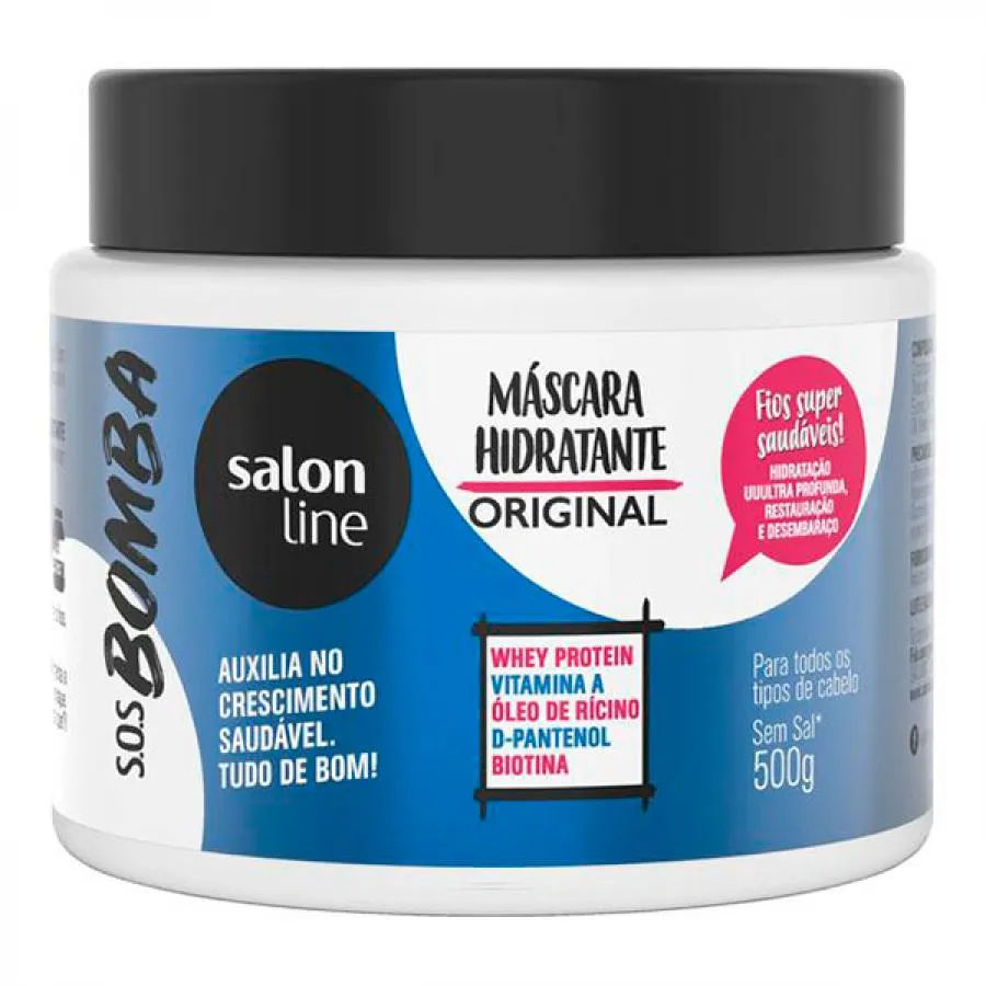Máscara de Hidratação Capilar Salon Line S O S Bomba de Vitaminas 500g