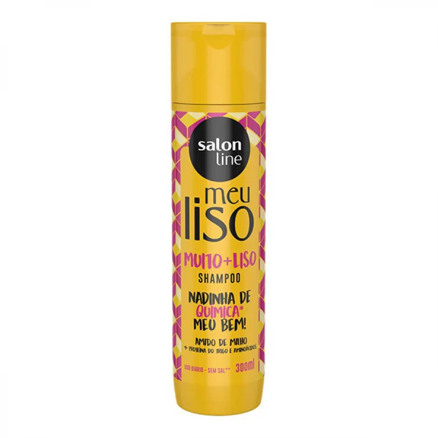 Shampoo Salon Line 300Ml Meu Liso #Muito+Liso Amido De Milho