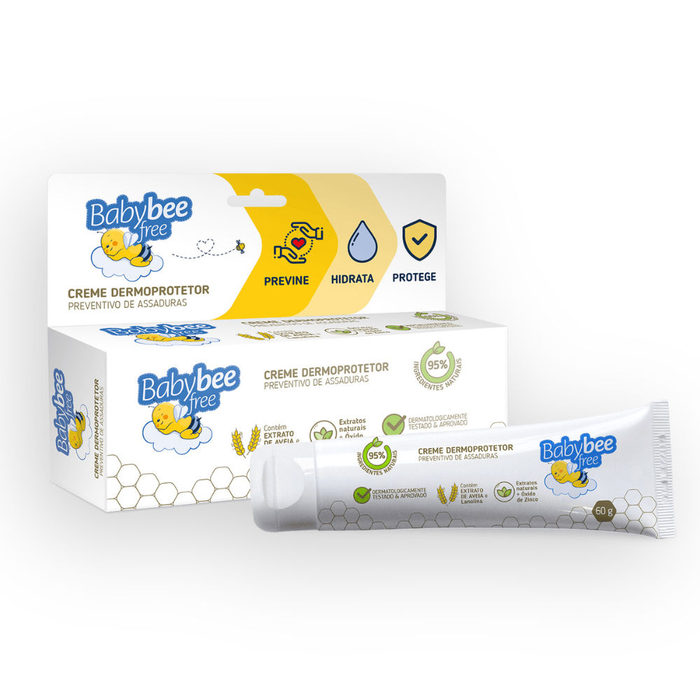 Creme Para Assadura Baby Bee Free 60gr Dermoprotetora