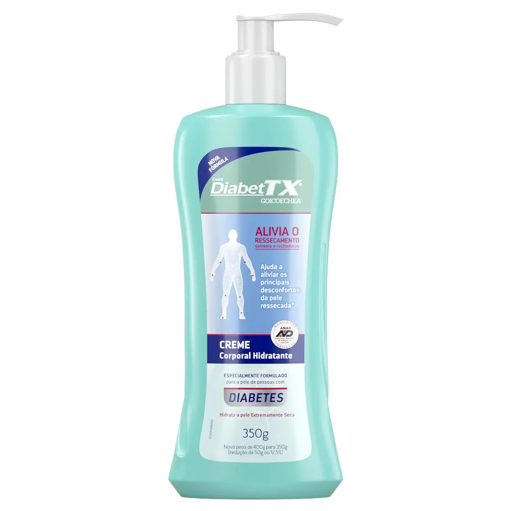 Creme Hidratante Goicoechea DiabetTX Para Pele Seca a Extrasseca 350g