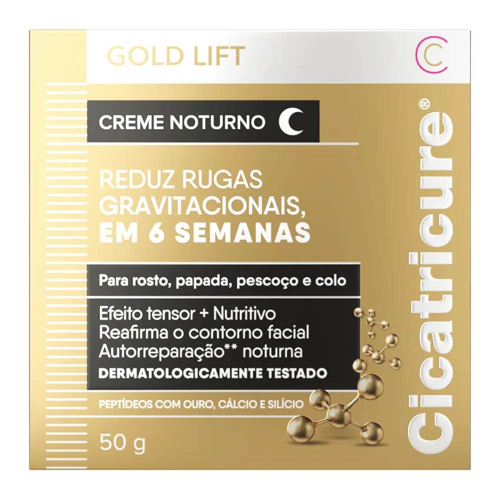 Creme Facial Cicatricure Gold Lift Noturno 50g