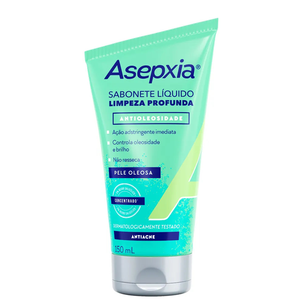 Sabonete Líquido Asepxia 150ml Limpeza Profunda Genomma