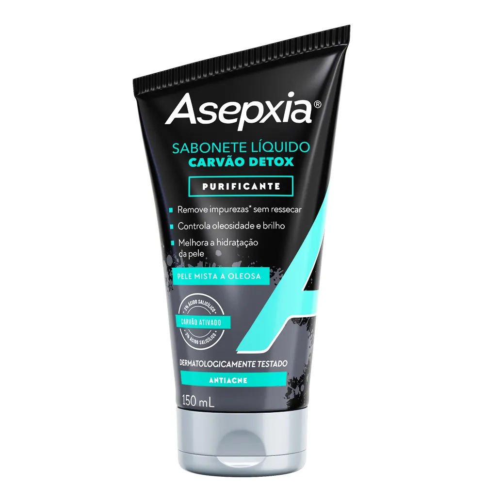 Sabonete Líquido Asepxia Detox 150ml Genomma