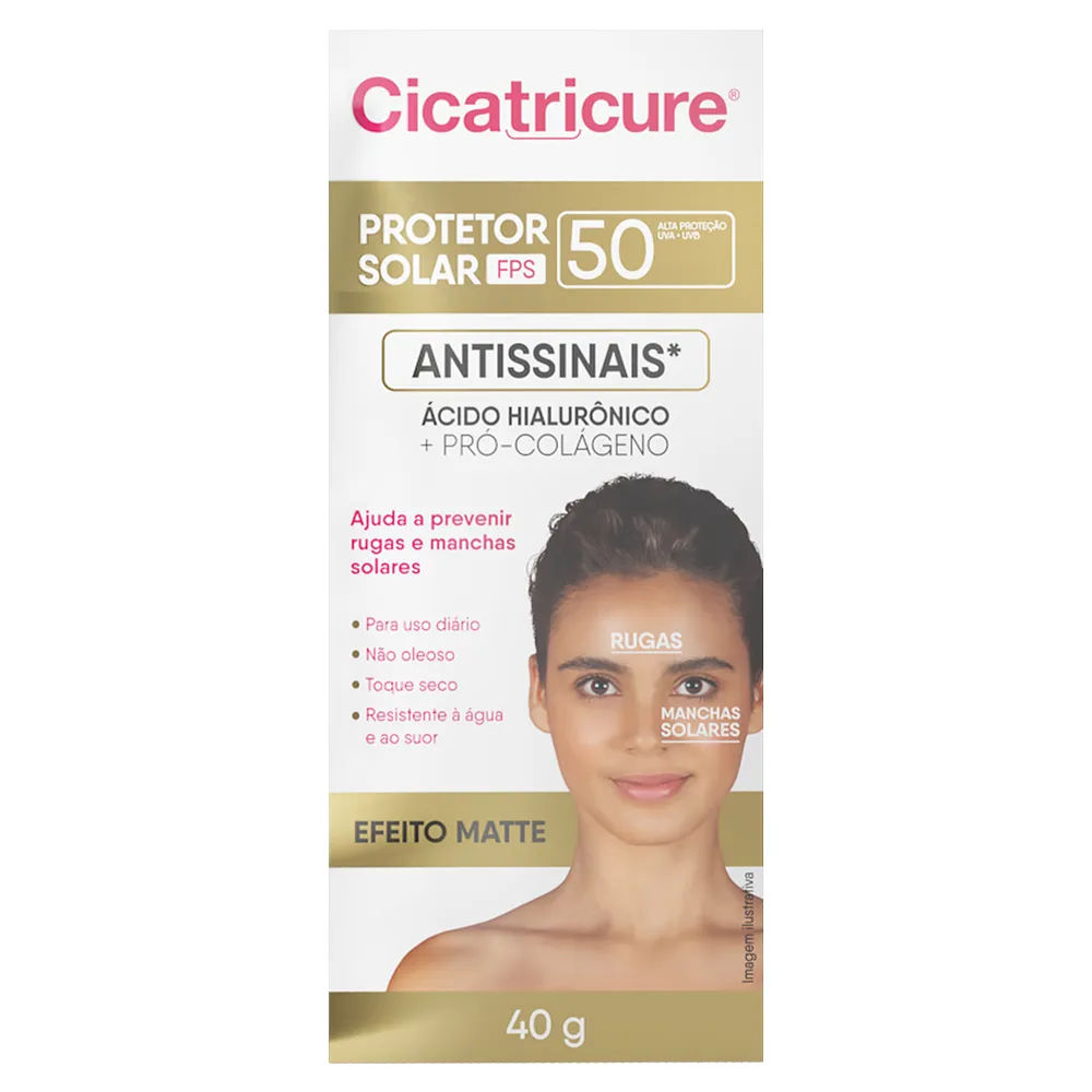 Protetor Solar Cicatricure Antissinais FPS50 40g